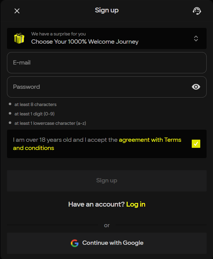 parimatch নিবন্ধন